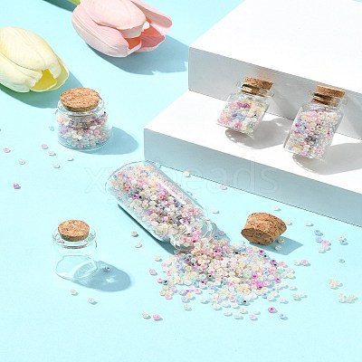 24Pcs 4 Styles Glass Bottle CON-FS0001-17-1