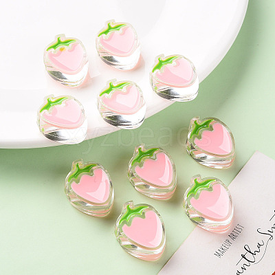 Transparent Enamel Acrylic Beads LS-TACR-S155-003E-1