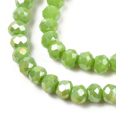 Electroplate Glass Beads Strands EGLA-A034-P2mm-B24-1