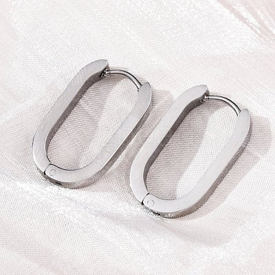 Tarnish Resistant 304 Stainless Steel Huggie Hoop Earrings LS-STAS-H156-11C-P-1