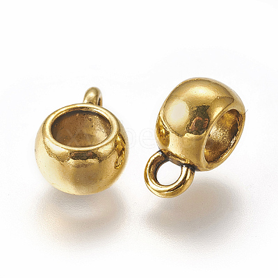 Tibetan Style Alloy Tube Bails LS-TIBEP-LFH251Y-AG-FF-1