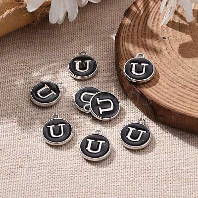 Platinum Plated Alloy Charms X-ENAM-S118-02U-P-1
