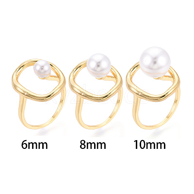 Oval Brass Cup Peg Ring Settings LS-KK-N274-38G-1