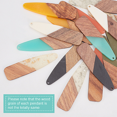 DIY Wooden Dangle Earring Making Kits DIY-OC0006-39-1