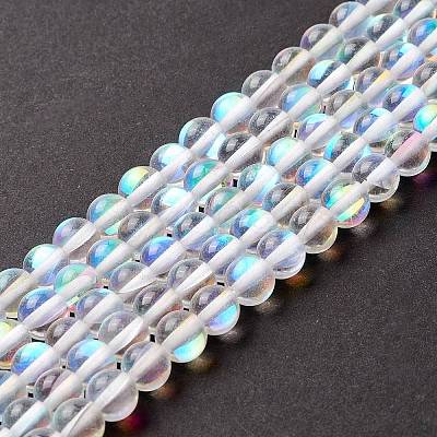 Synthetic Moonstone Beads Strands G-E573-02A-14-1