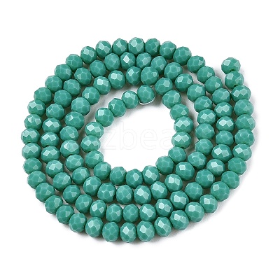 Opaque Solid Color Imitation Jade Glass Beads Strands EGLA-A044-P4mm-D31-1