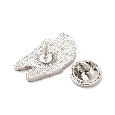 Dog Enamel Pin with Brass Butterfly Clutches JEWB-A006-03H-1