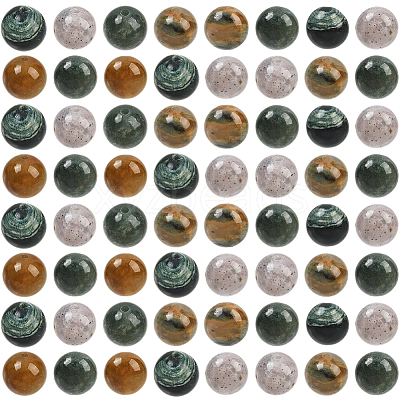100Pcs Natural Indian Agate Beads G-SP0001-20C-1