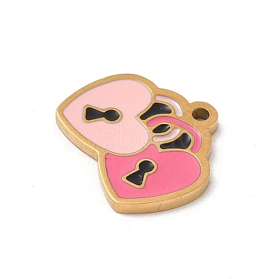 304 Stainless Steel Enamel Charms LS-STAS-P388-19L-G-1