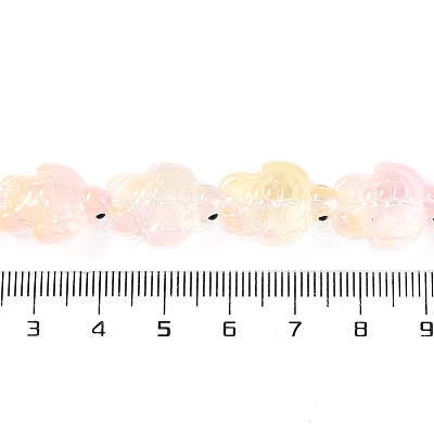 Transparent Glass Enamel Beads Strands GLAA-B021-06K-1
