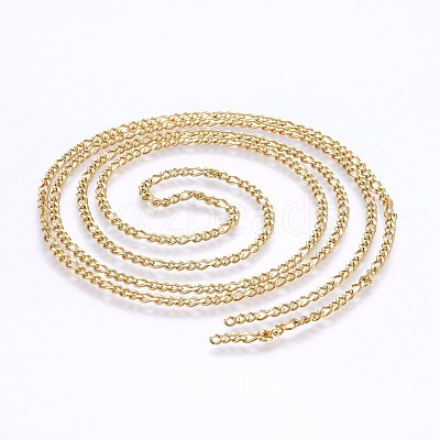 304 Stainless Steel Figaro Chains CHS-I002-05G-1