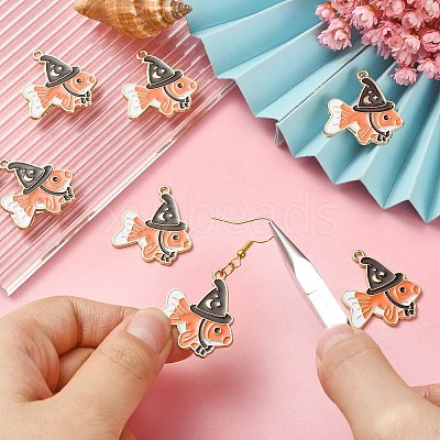 20Pcs Alloy Enamel Pendants ENAM-CJ0004-34-1