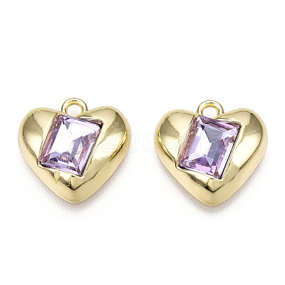 Alloy with Glass Pendants PALLOY-N176-15-NR-1