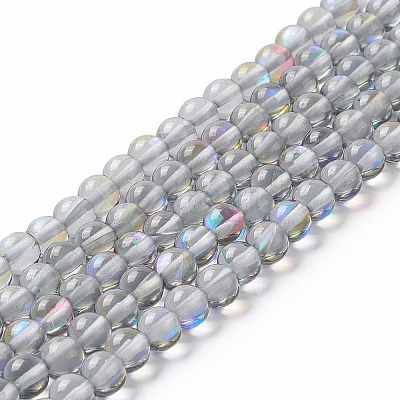 Synthetic Moonstone Beads Strands G-E573-02A-08-1