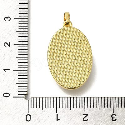 Brass Pave Shell Birth Flower Pendants FIND-I040-04A-1