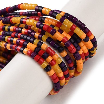 Halloween Theme Handmade Lampwork Beads Strands LAMP-L078-008D-1