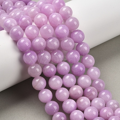 Natural Dyed Yellow Jade Gemstone Bead Strands X-G-R271-10mm-Y09-1