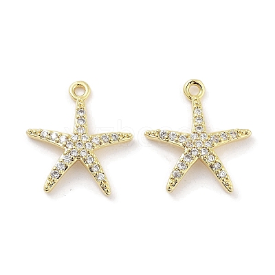 Brass Micro Pave Clear Cubic Zirconia Pendants LS-ZIRC-P120-05G-1