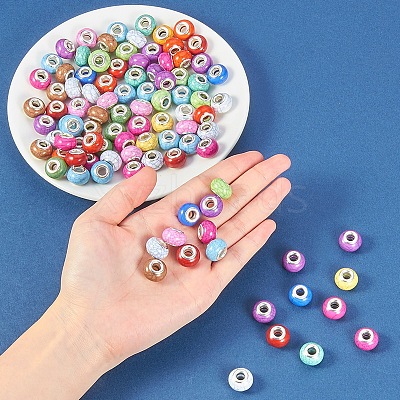 Imitation Turquoise Style Resin European Beads X-OPDL-Q132-M-1
