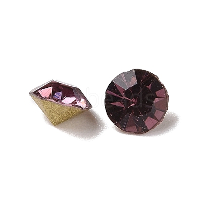 Back Plated Grade A Diamond Glass Pointed Rhinestone RGLA-SS16-015-1