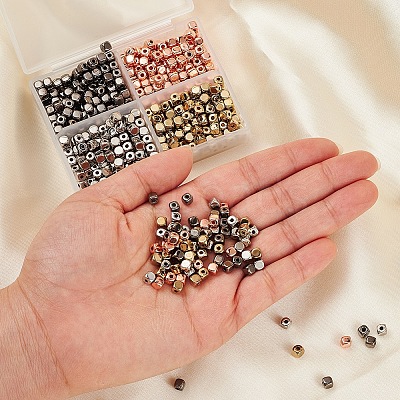 600Pcs 4 Style CCB Plastic Beads CCB-YW0001-05-1