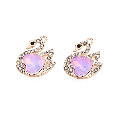 Alloy Glass Pendants PALLOY-N176-73KCG-02-1