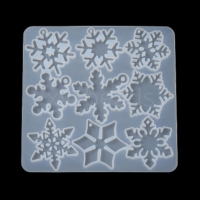 DIY Christmas Silicone Pendant Molds DIY-F140-02D-1
