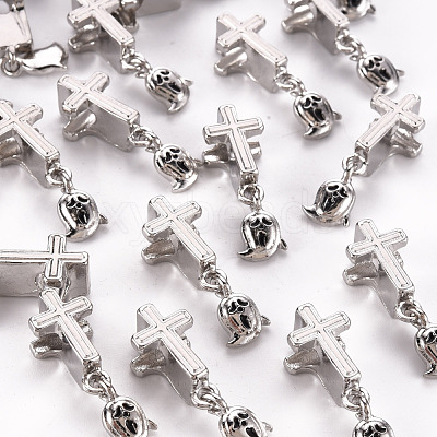 Alloy Enamel Dangle European Beads PALLOY-N157-011-RS-1