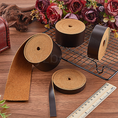 2M Flat AB Grade Cowhide Leather Cord AJEW-WH0479-73B-04-1