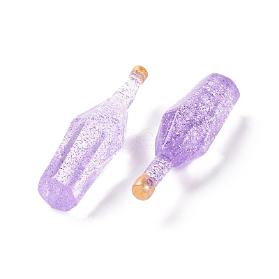 Dummy Bottle Transparent Resin Cabochon RESI-E025-03F-1