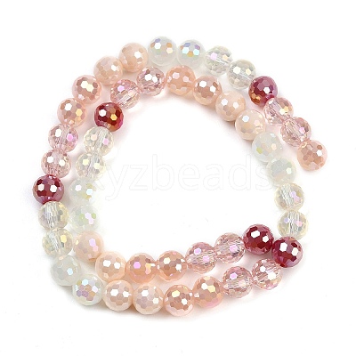 Electroplate Glass Beads Strands EGLA-B011-05A-8mm-1