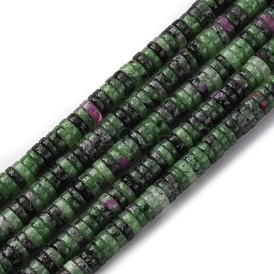 Natural Ruby in Zoisite Beads Strands G-R014-A01-1