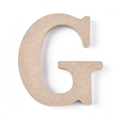 Letter Unfinished Wood Slices DIY-WH0162-62G-1
