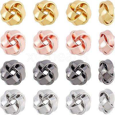 16Pcs 4 Colors Brass Beads FIND-FH0004-19-1