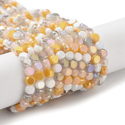 Electroplate Glass Beads EGLA-P056-01C-1