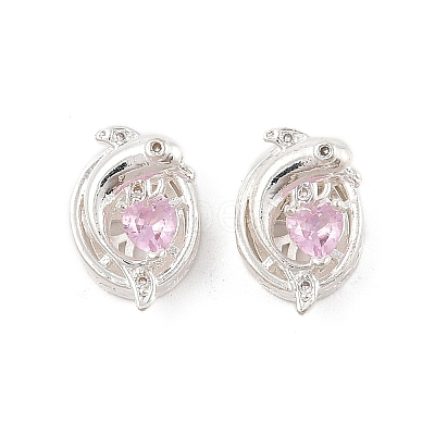 Rack Plating Brass Micro Pave Cubic Zirconia Beads KK-F879-01S-01-1