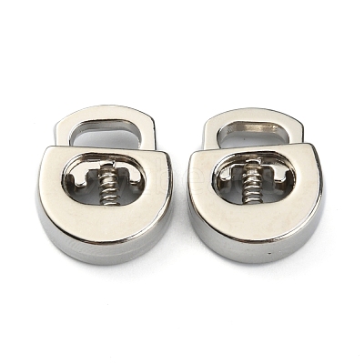Alloy Spring Cord Locks FIND-WH0110-063P-1