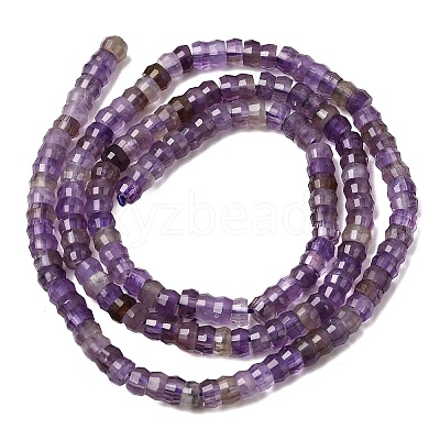 Natural Amethyst Heishi Beads Strands G-A299-A13-01-1