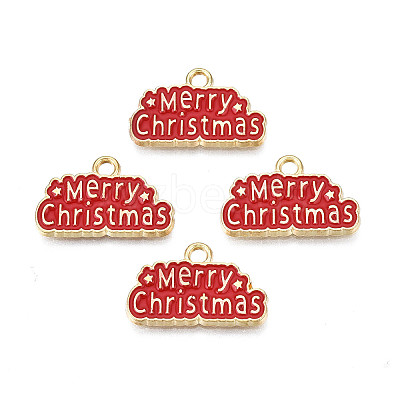 Rack Plating Alloy Enamel Pendants X1-ENAM-N055-173A-1