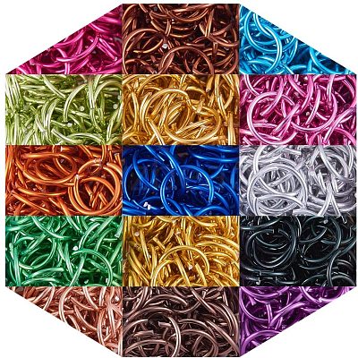 Aluminum Wire Open Jump Rings ALUM-PH0003-14-1