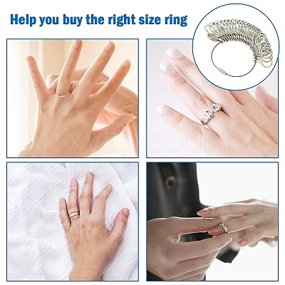 28Pcs Alloy American Calibration Ring Sizers Professional Model TOOL-YW0001-79-1