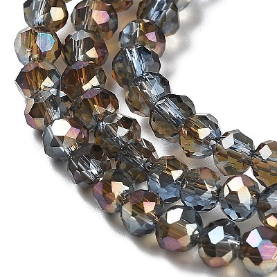 Electroplate Glass Beads Strands EGLA-A034-T4mm-J16-1