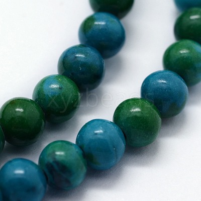 Synthetic Chrysocolla Beads Strands G-I199-34-6mm-1