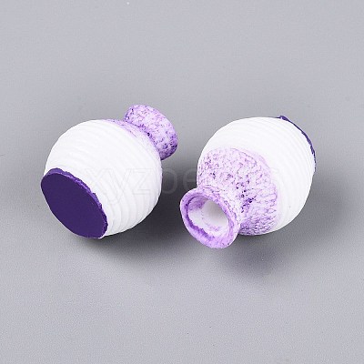 Resin Vase Miniature Flowerpot Ornaments AJEW-WH0251-96E-1