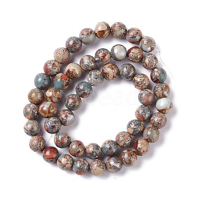 Natural Aqua Terra Jasper Beads Strands G-K317-A02-1