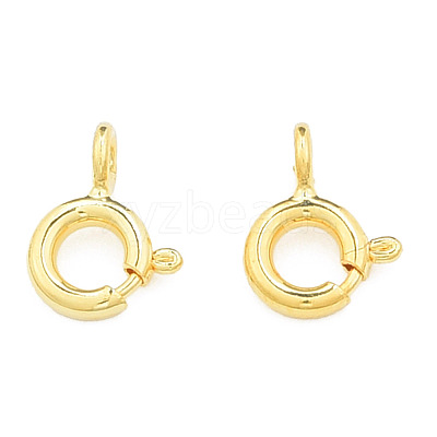 Brass Spring Ring Clasps KK-N259-10-1
