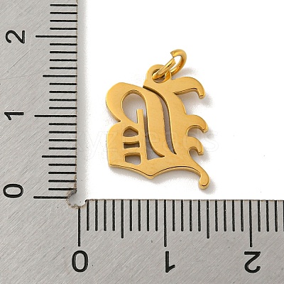 Ion Plating(IP) 304 Stainless Steel Charms STAS-I010-01G-B-1