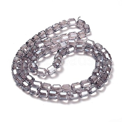 Electroplate Glass Beads Strands EGLA-D030-19N-1