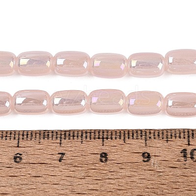 Electroplate Imitation Jade Glass Beads Strands EGLA-Q132-03B-B02-1