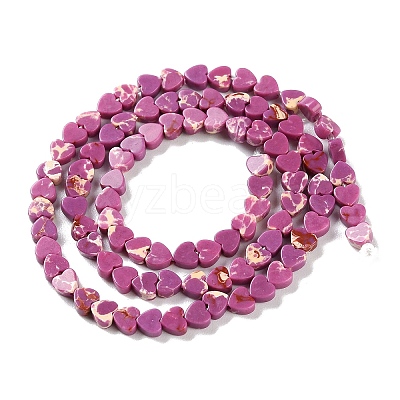 Dyed Synthetic Imperial Jasper Beads Strands G-M403-A35-01-1